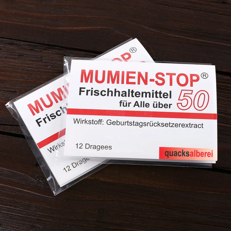 Kaugummi - Mumienstop zum 50. Geburtstag
