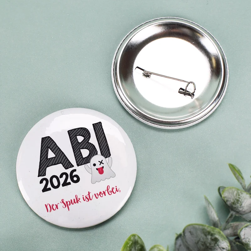 Button zum Abitur 20265 - der Spuk ist vorbei, 56 mm