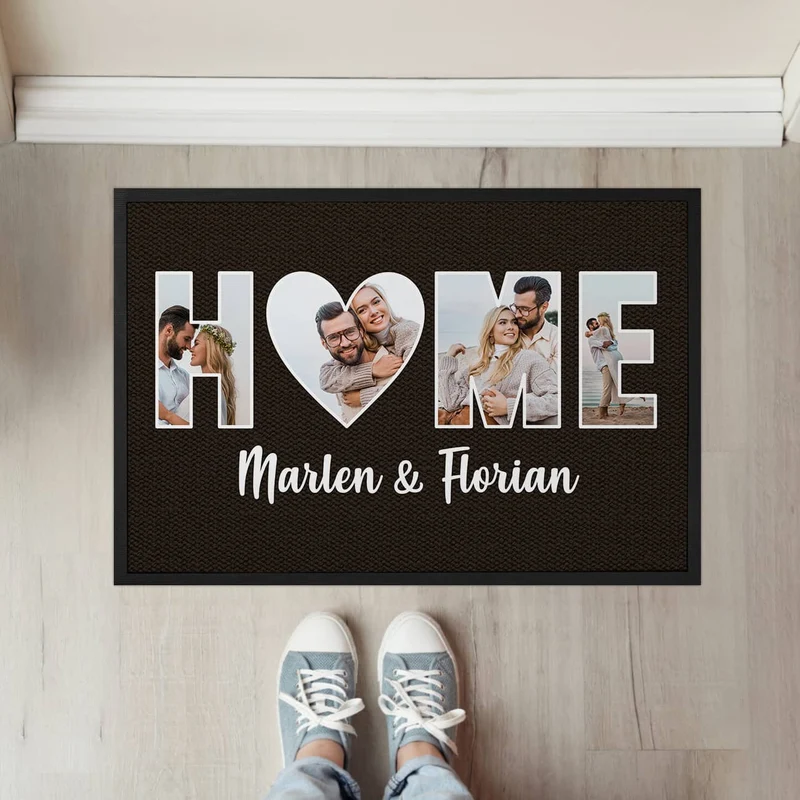 HOME - Fotofußmatte in verschiedenen Farben