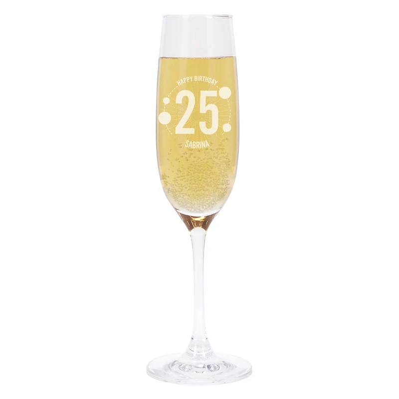 Leonardo Sektglas zum Geburtstag mit Gravur