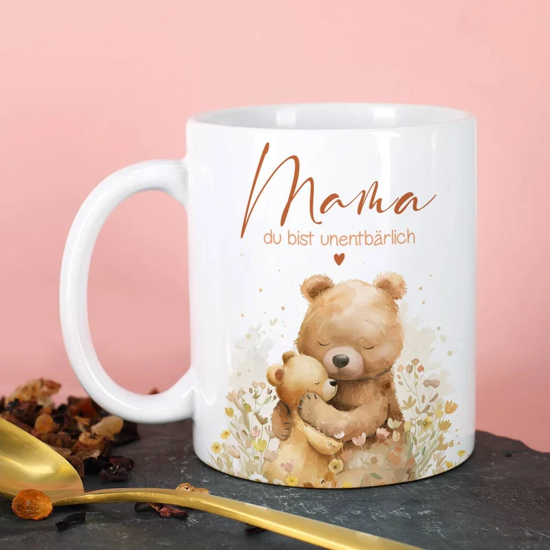 Mama du bist unentbärlich - Fototasse zum Muttertag