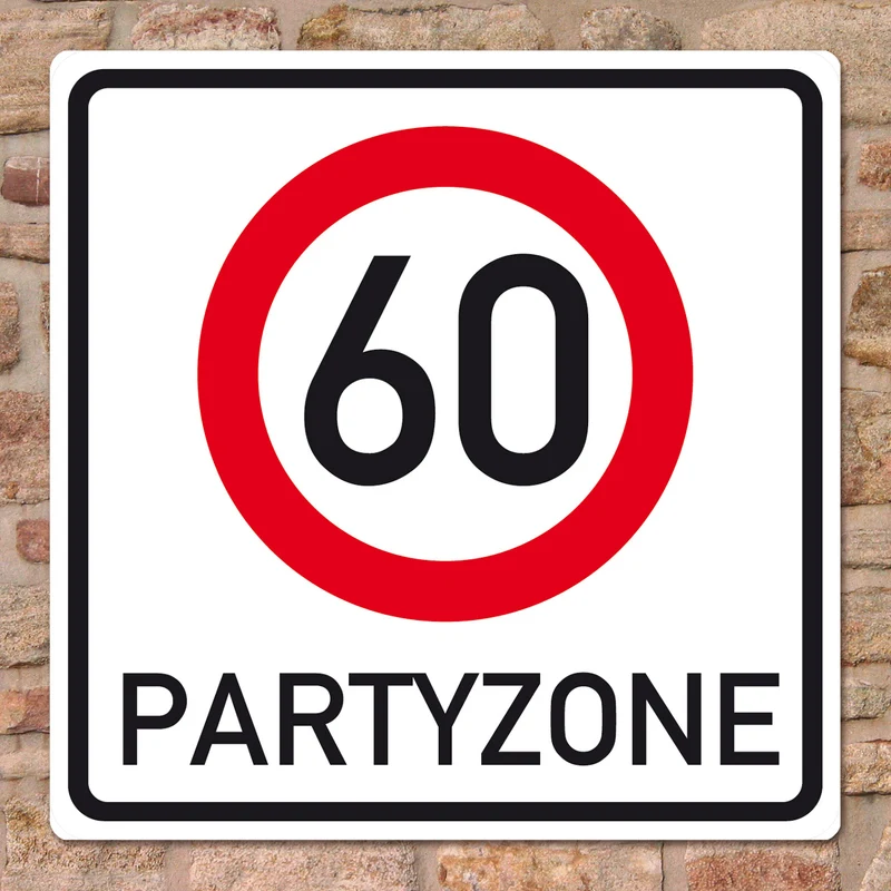 Riesiges PVC Verkehrsschild Geburtstag - 18 bis 100