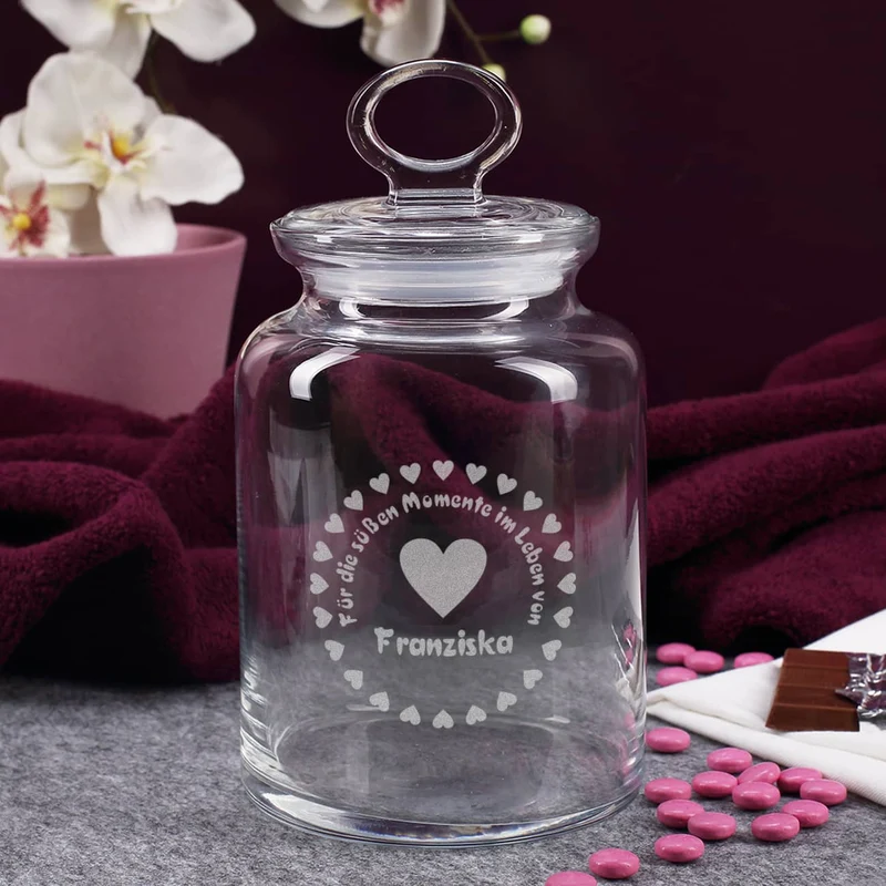 Glasdose für die süßen Momente im Leben