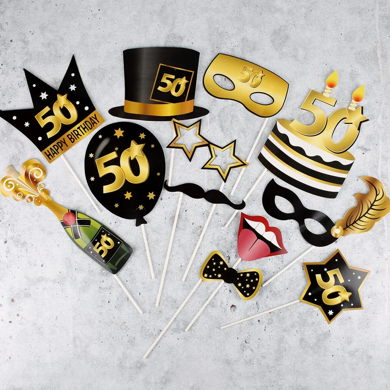 Foto Accessoire Set - Star zum 50. Geburtstag