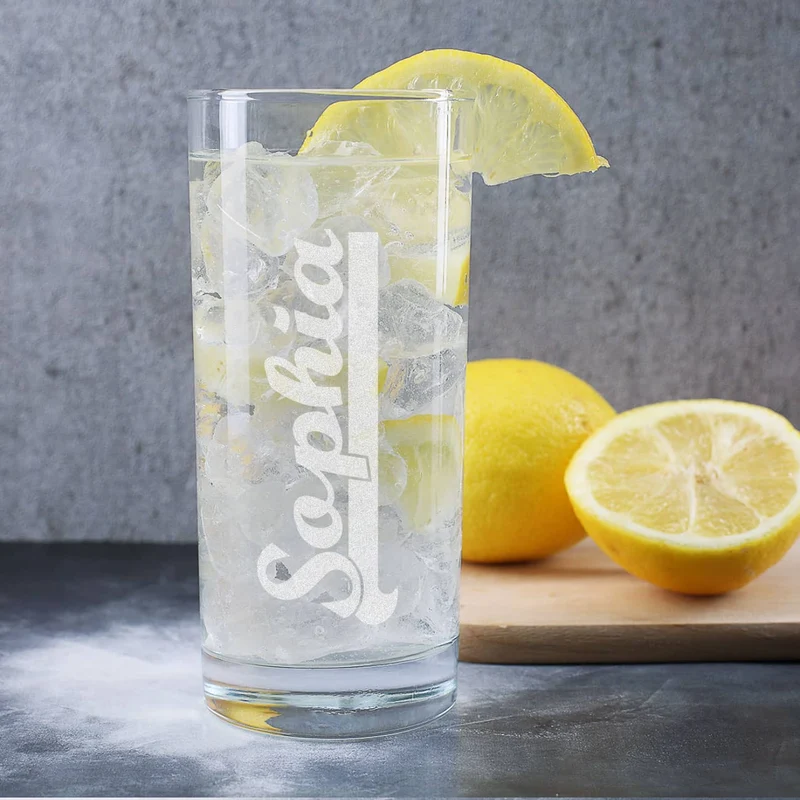 Trinkglas mit Gravur