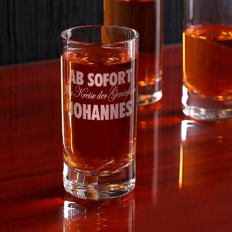Individuelles Stölzle Schnapsglas mit Wunschname