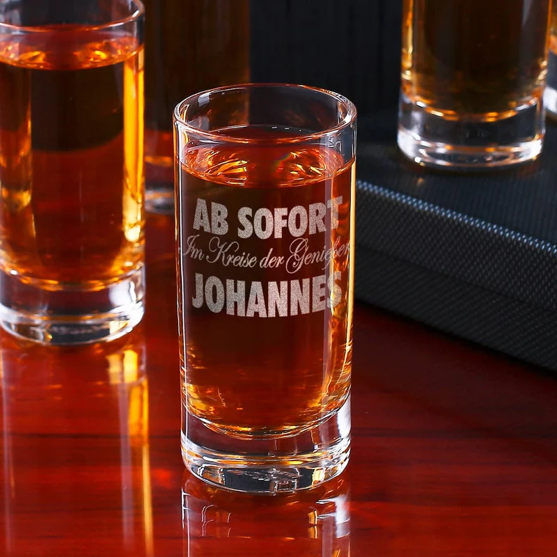 Individuelles Stölzle Schnapsglas mit Wunschname