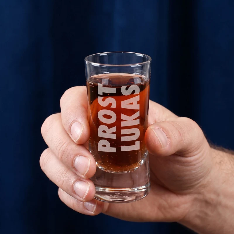 Schnapsglas graviert mit Prost und Name