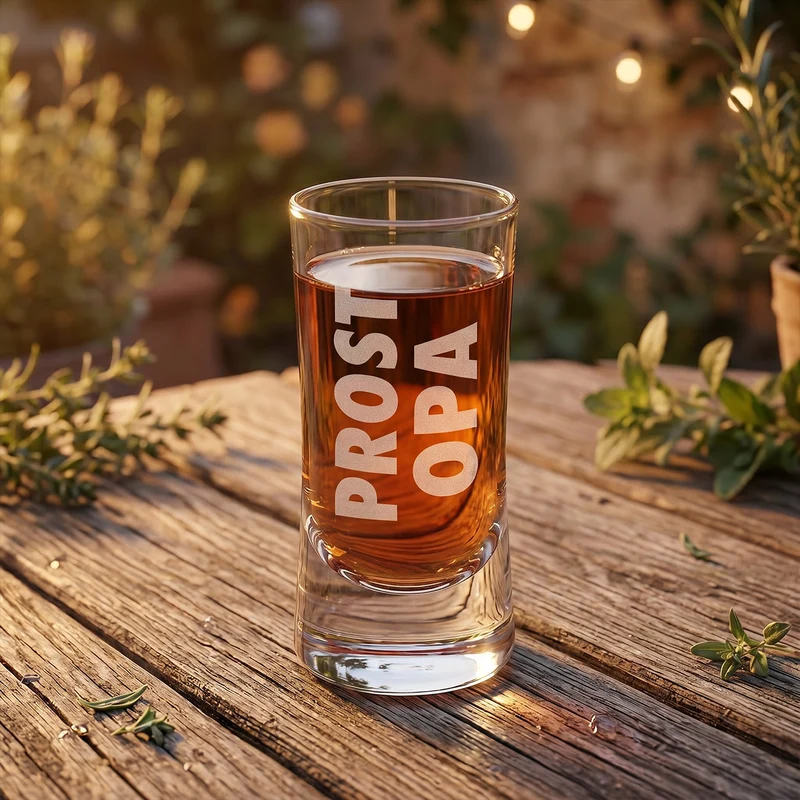 Schnapsglas graviert mit Prost und Name