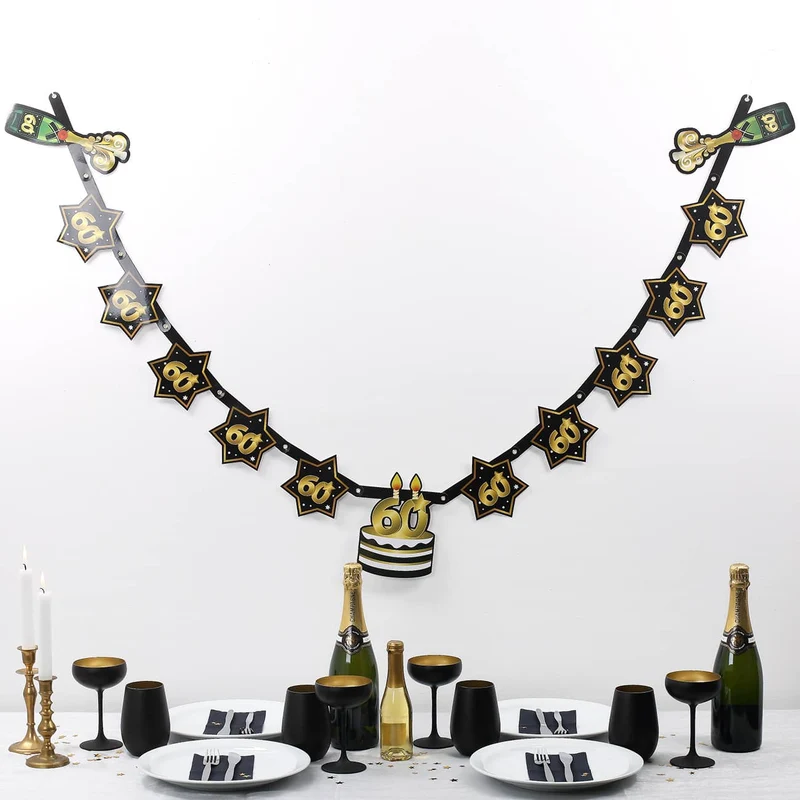 Party Girlande zum 60. Geburtstag - Star