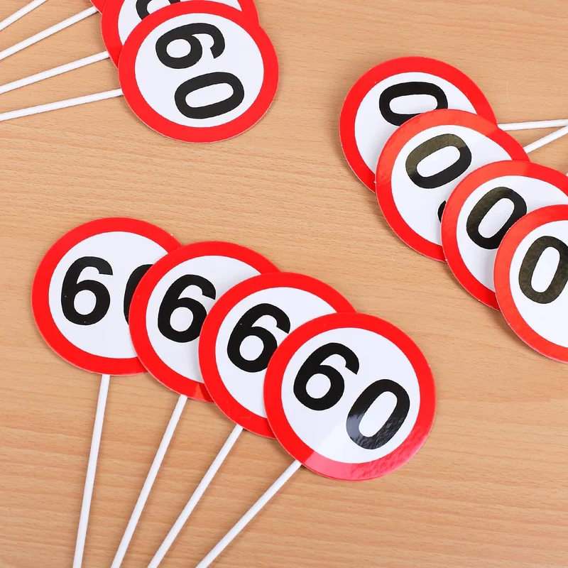 Mini Verkehrsschilder zum 60. Geburtstag