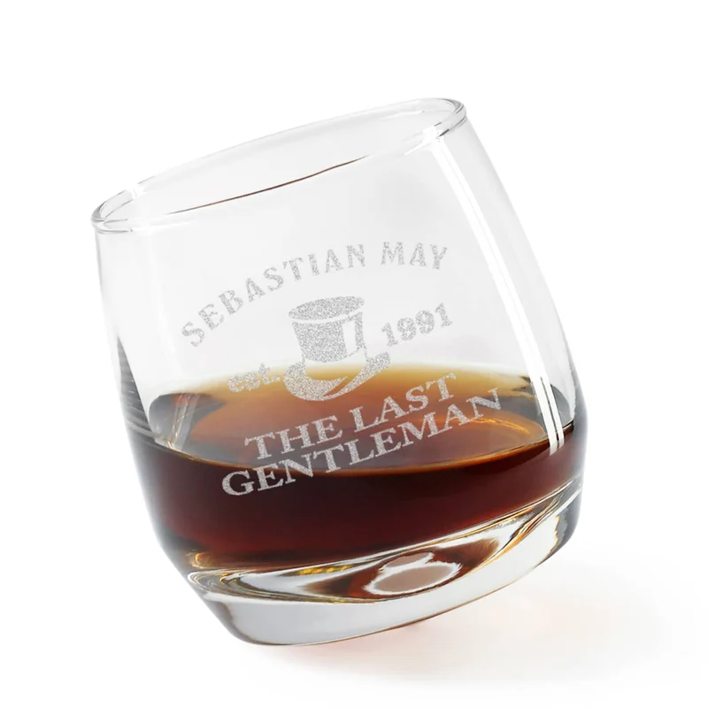 Originelles Whiskyglas für aussergewöhnlichen Gentleman mit hochwertiger Gravur