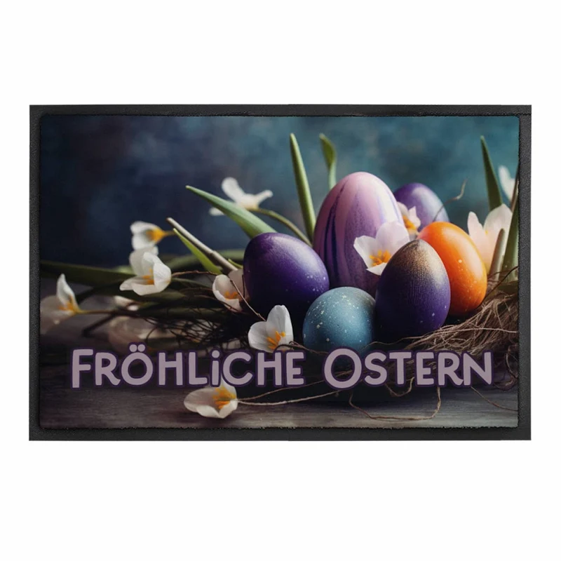 Bedruckte Fußmatten für den Frühling mit Ihrem Text - 6 Motive zur Auswahl