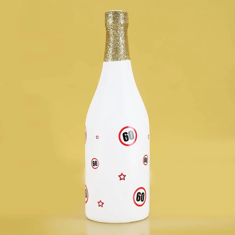 Spar-Flasche mit Verkehrszeichenmotiv mit verschiedenen Zahlen