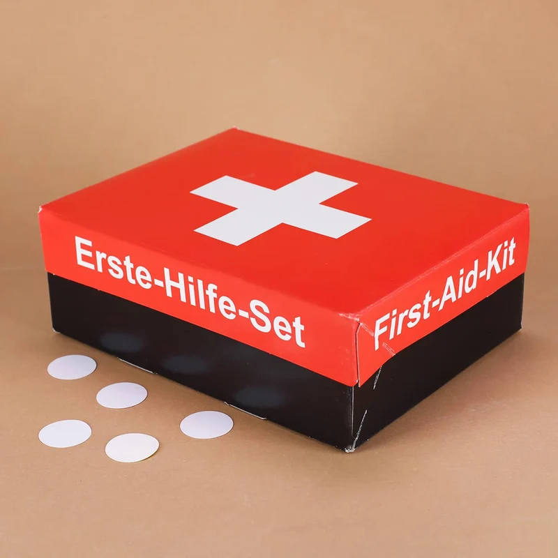 Faltschachtel - Erste-Hilfe-Set - zum Selbstbefüllen