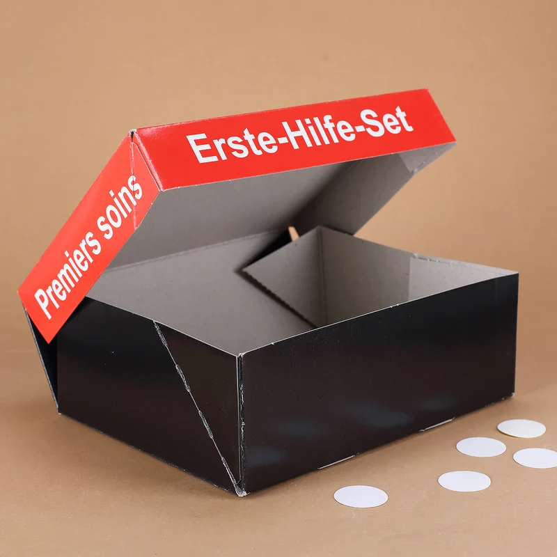 Faltschachtel - Erste-Hilfe-Set - zum Selbstbefüllen