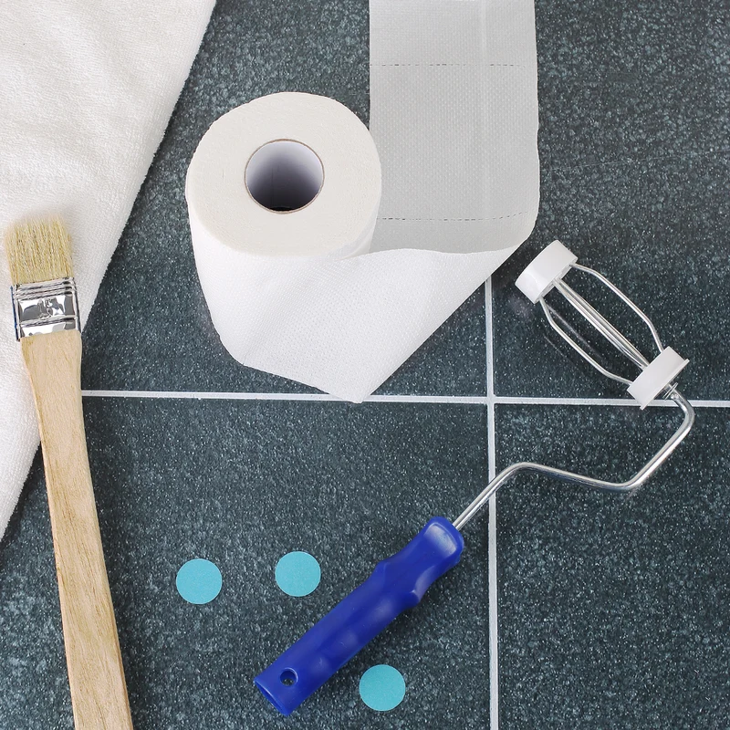 Toilettenpapier-Halter Malerrolle in Blau