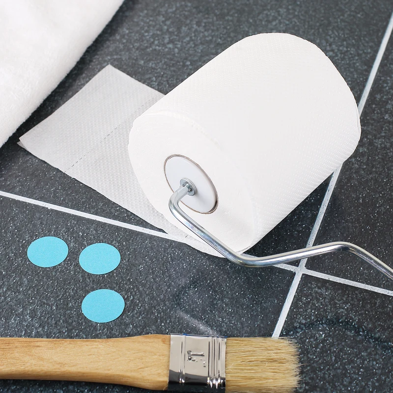 Toilettenpapier-Halter Malerrolle in Blau