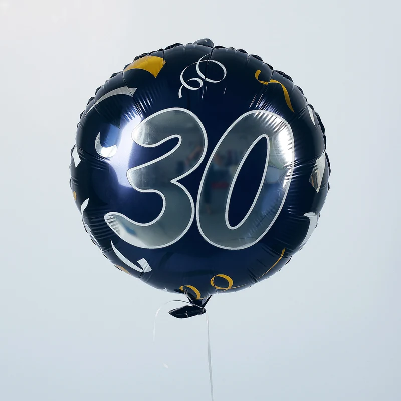 Folienballon zum 30. Geburtstag in dunkelblau