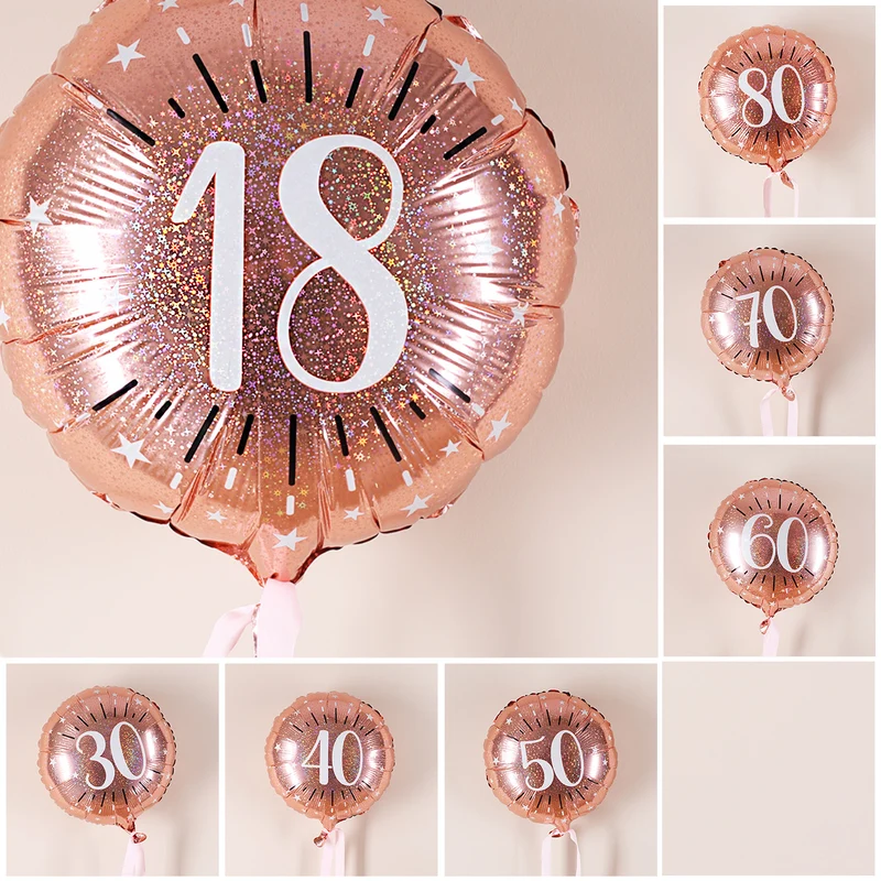 Folienballon Rosé zum Geburtstag