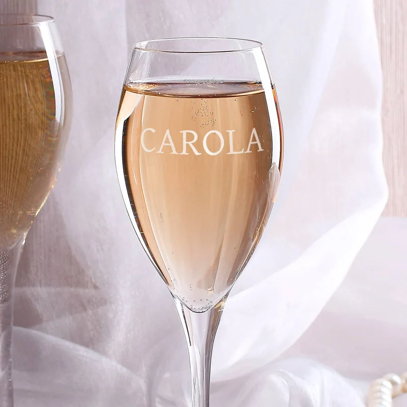Personalisiertes Champagnerglas von Stölzle mit Wunschname