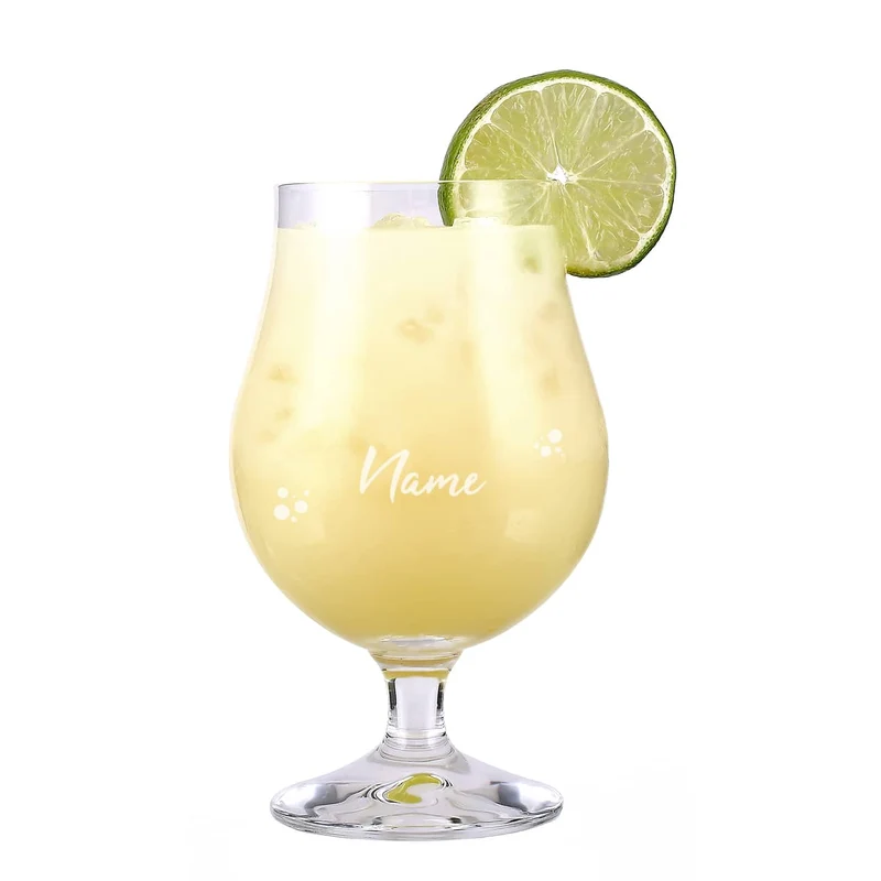 Cocktailglas mit schlichter Namensgravur