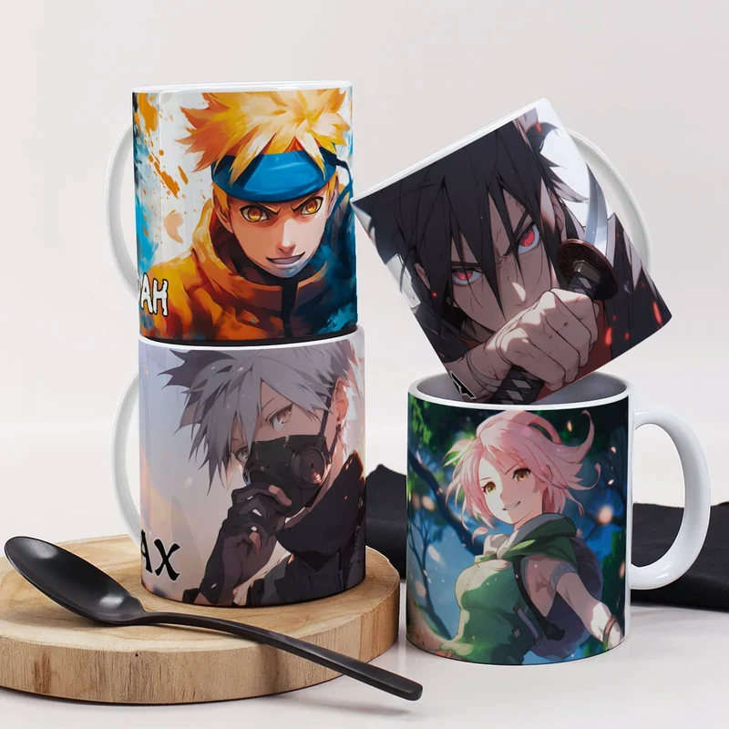 Persönliche Anime-Tasse mit Lieblingsfigur und Wunschname
