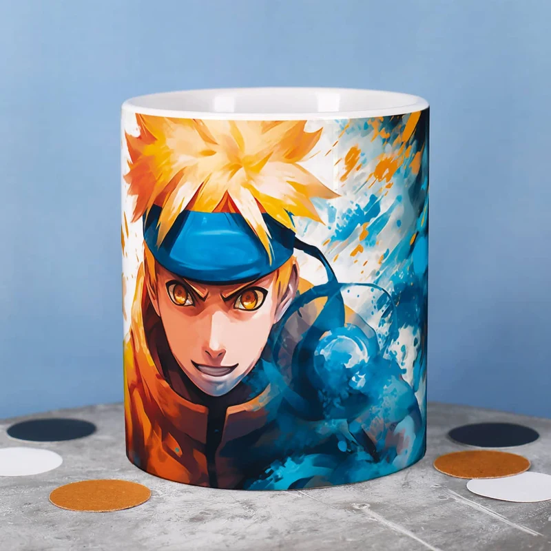 Persönliche Anime-Tasse mit Lieblingsfigur und Wunschname