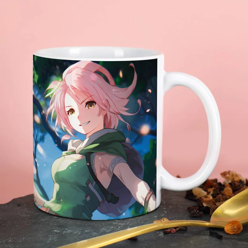 Persönliche Anime-Tasse mit Lieblingsfigur und Wunschname