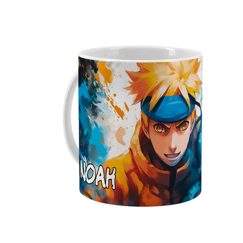 Persönliche Anime-Tasse mit Lieblingsfigur und Wunschname