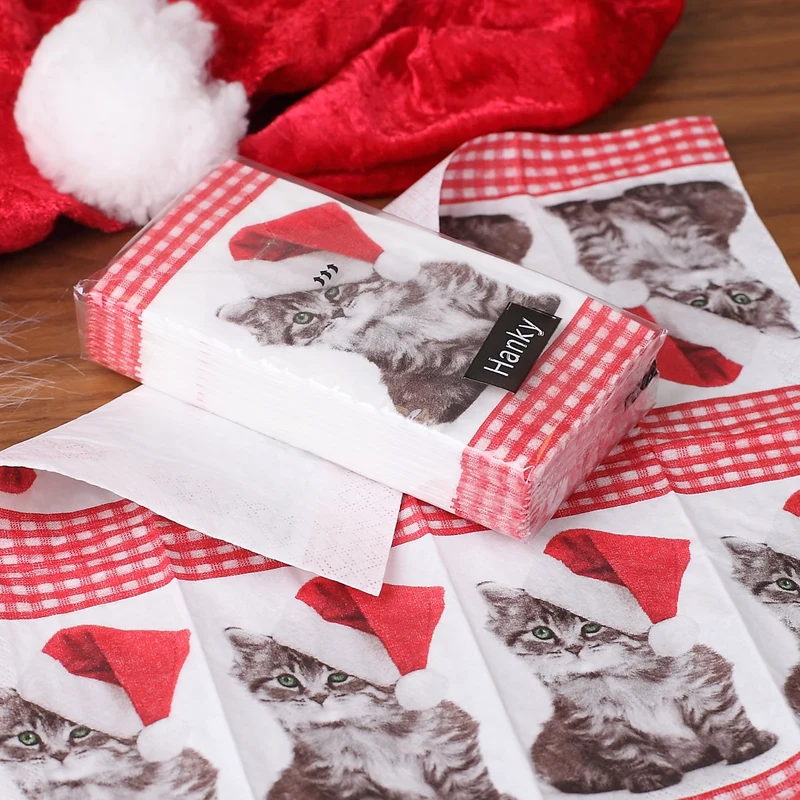 Taschentücher - Santa Kitty