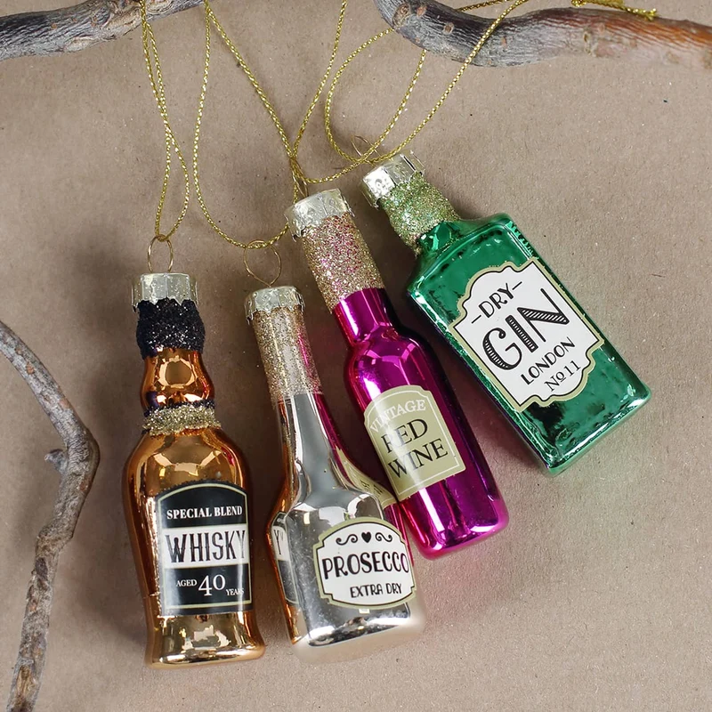 Lustiger Weihnachtsbaumschmuck - Drinks
