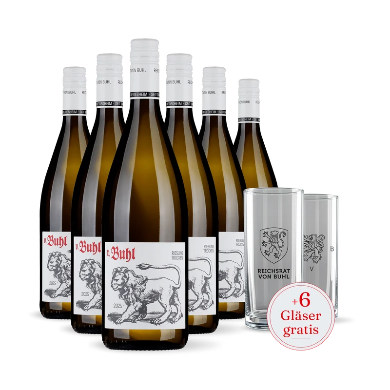 Riesling Kerwe Paket inkl. 6 Gläser