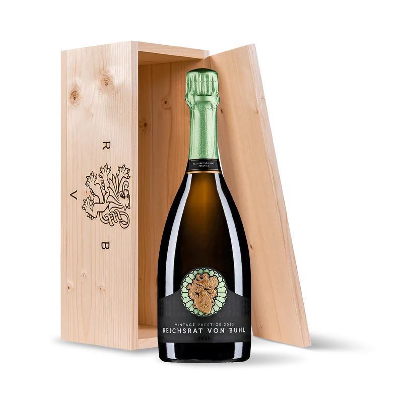 2013 Reichsrat von Buhl Vintage Prestige brut in Holzkiste