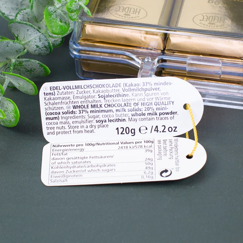 Großer Gold Koffer mit Schokolade | Geldgeschenk