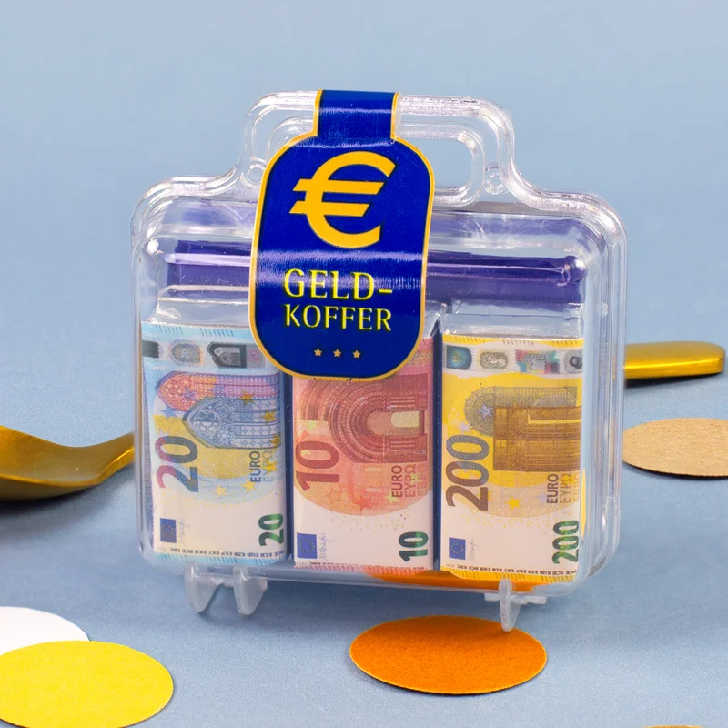 Euro Köfferchen mit Schokolade | Geldgeschenk
