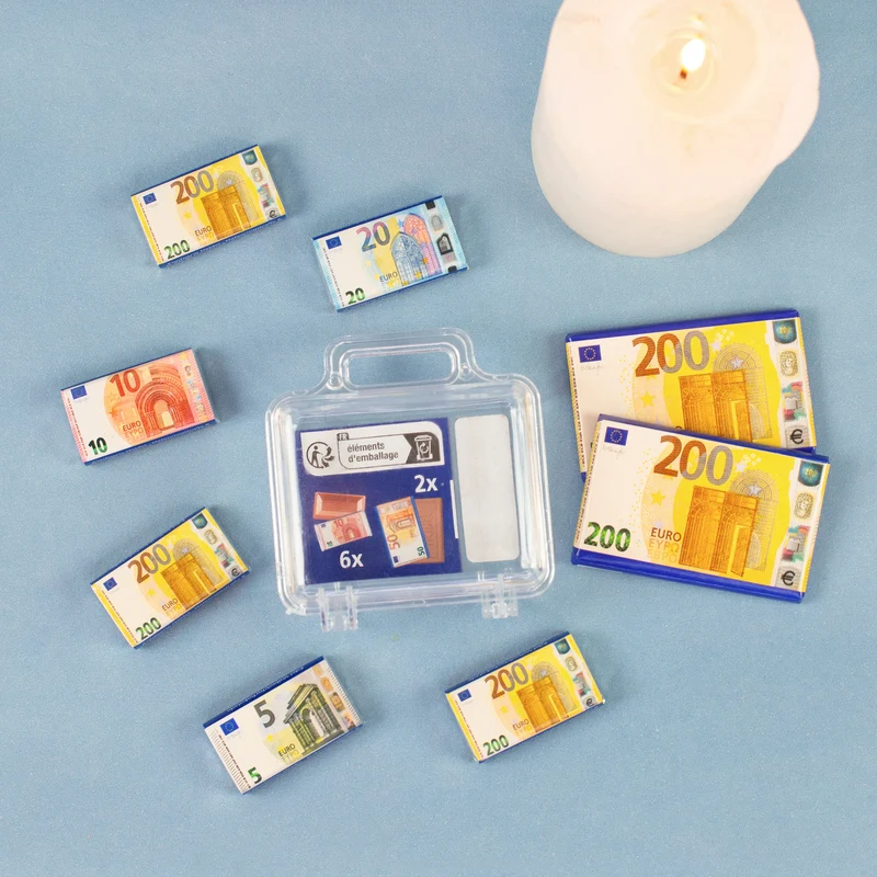 Euro Köfferchen mit Schokolade | Geldgeschenk