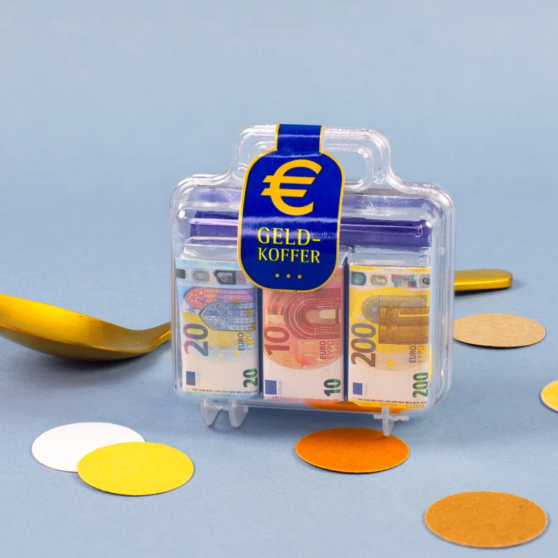 Euro Köfferchen mit Schokolade | Geldgeschenk
