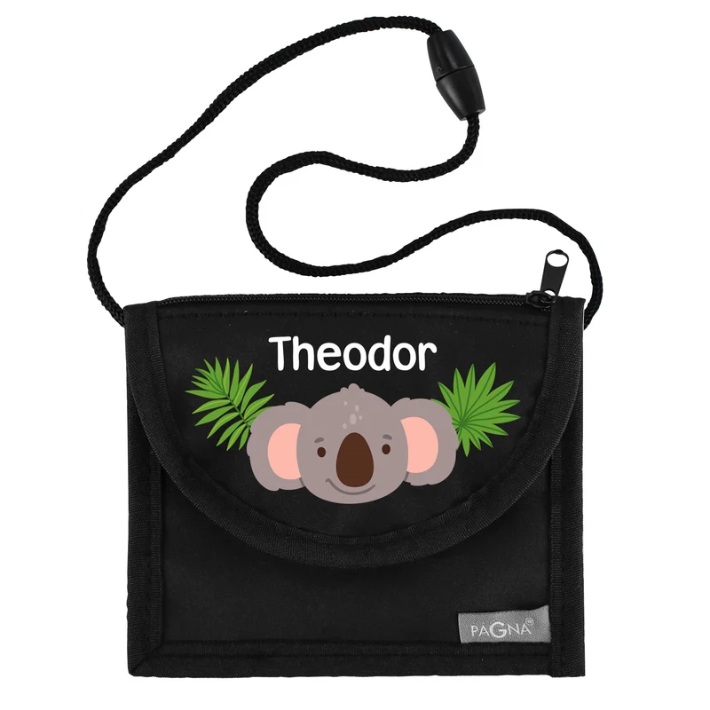 Personalisierbarer Koala Brustbeutel mit Name | Geschenk für Jungen | Farbauswahl