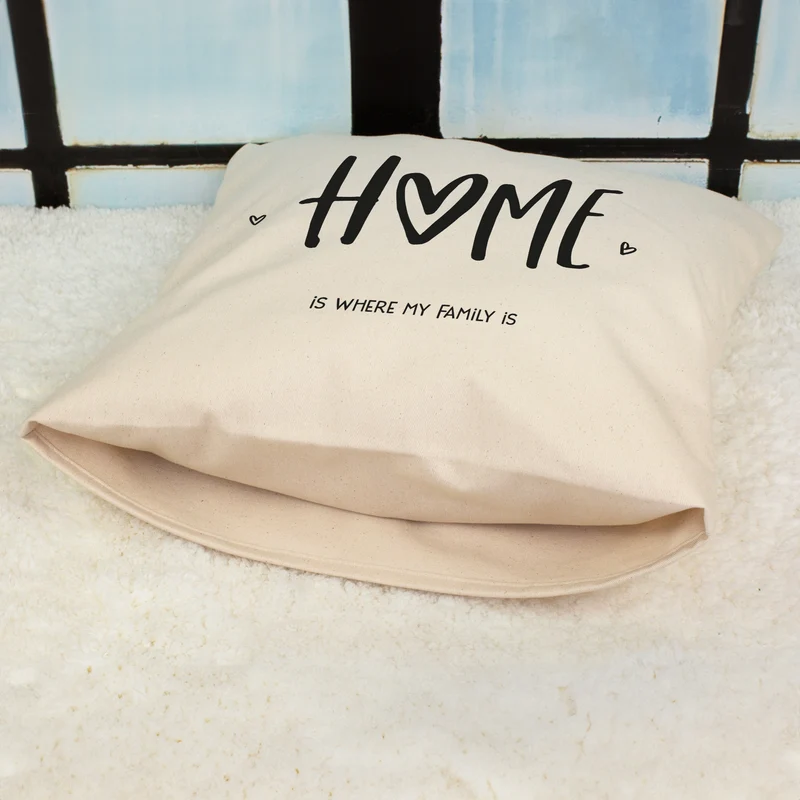 Personalisiertes HOME Kissen mit Wunschtext | Deko Geschenk zum Einzug, für neue Wohnung & Zuhause