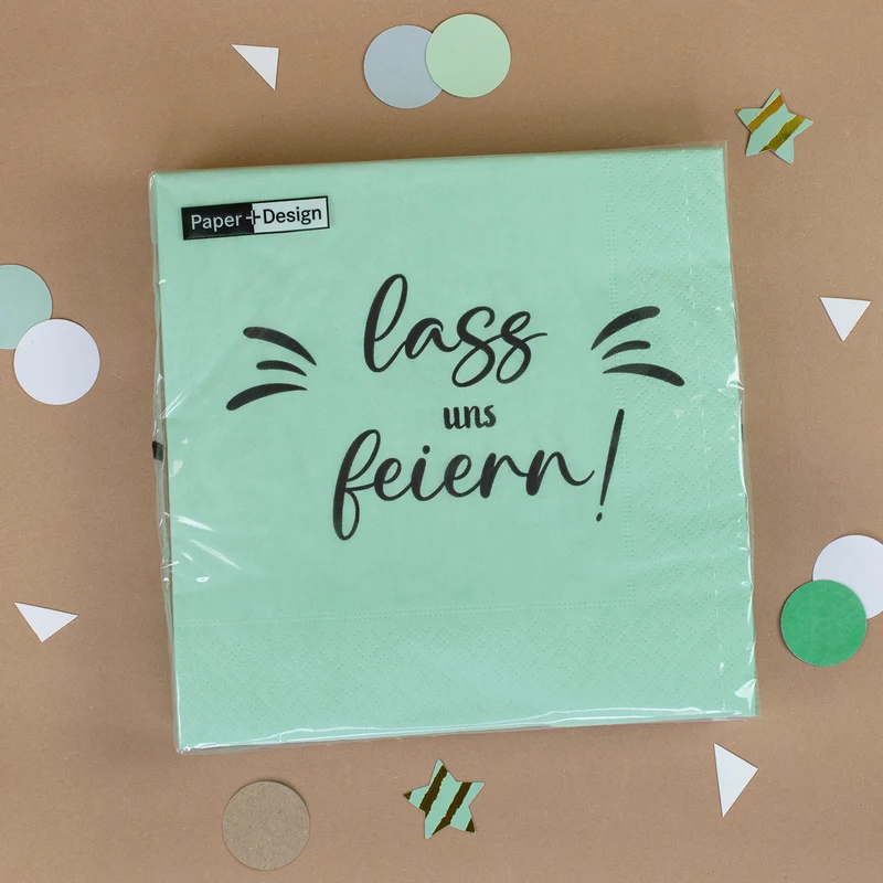 Servietten Lass uns feiern - 20 Stück