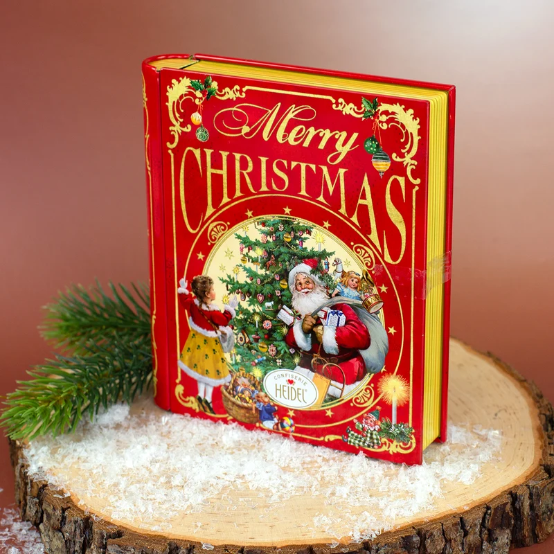 Schokoladenbuch Weihnachts-Nostalgie aus Metall