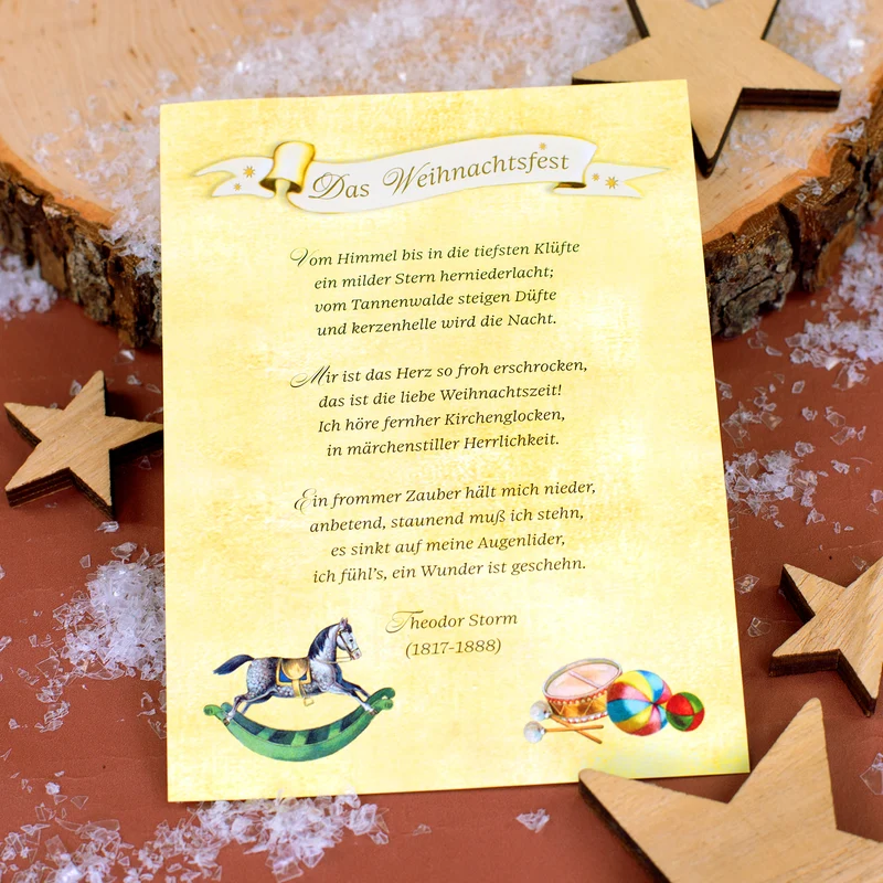 Schokoladenbuch Weihnachts-Nostalgie aus Metall