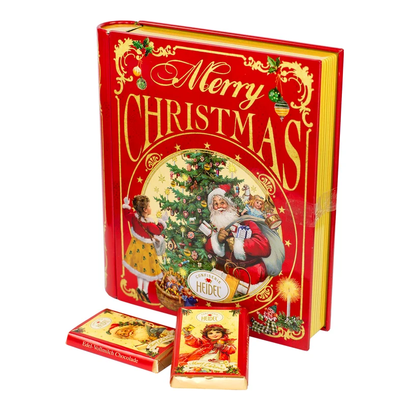 Schokoladenbuch Weihnachts-Nostalgie aus Metall