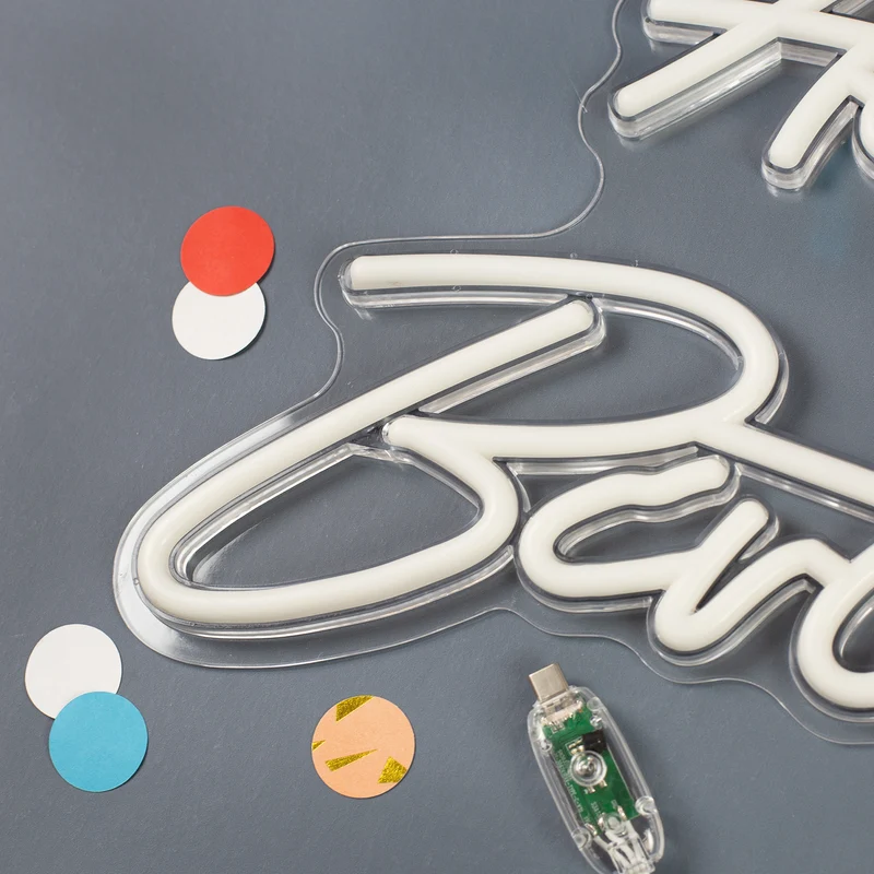 Neon Schild - Happy Birthday 42 x 28 cm