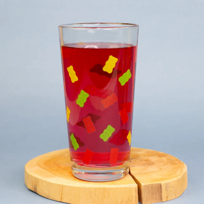 HARIBO Trinkglas mit Gummibärchen Motiv | Glas 380 ml von Ritzenhoff & Breker für Kinder & Fans