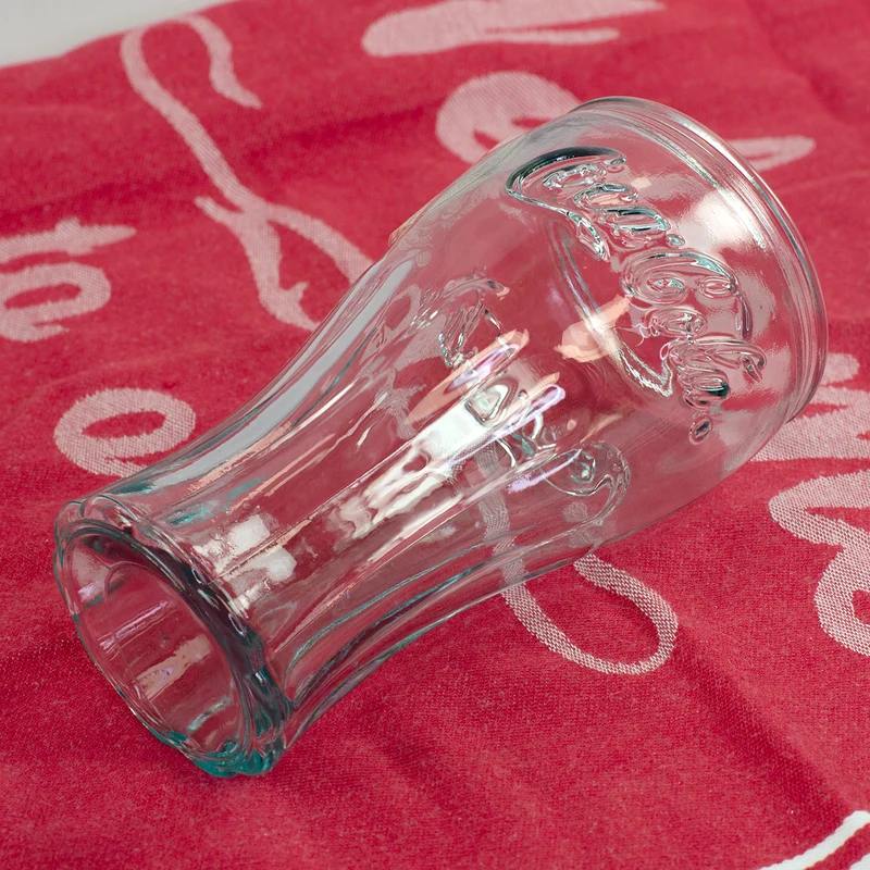 Coca-Cola Glas in klassischer retro Form 400ml | Trinkglas als Geschenk | Nachhaltig & Handgefertigt