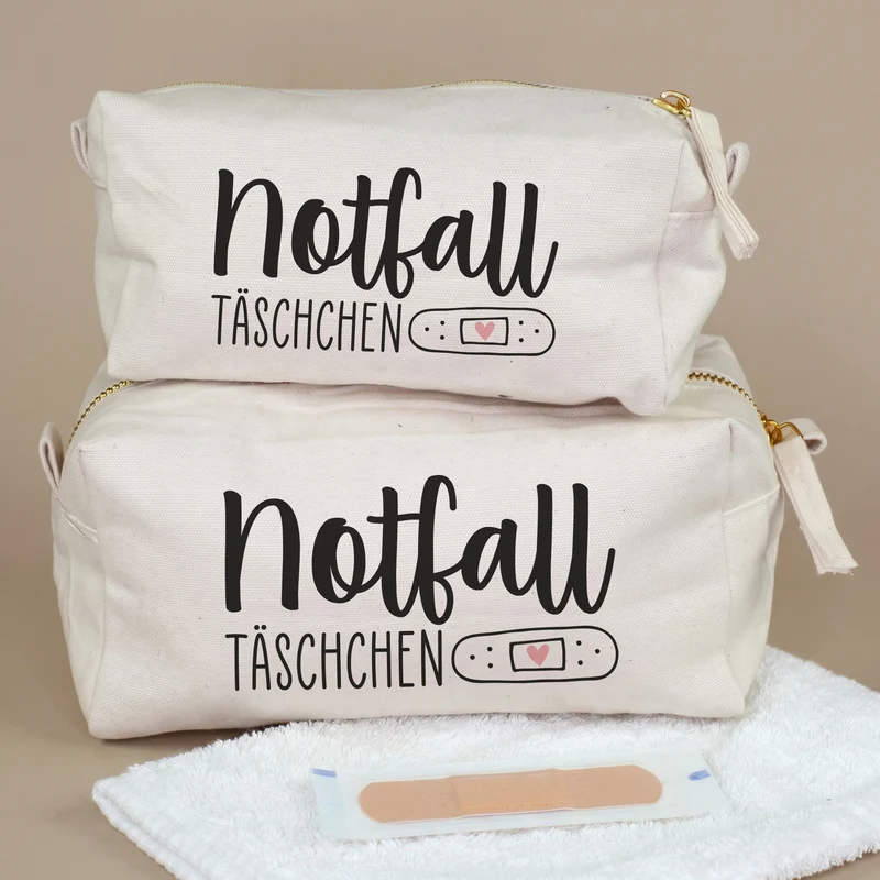 Notfalltäschchen & Medikamententasche als Reise Geschenk in 2 Größen | Beautycase und Kosmetiktasche