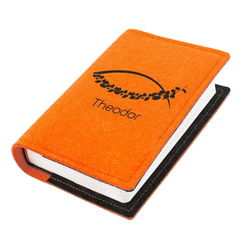 Buchhülle für Gotteslob mit Ichthys Fisch Motiv & Name | Personalisierte Schutzhülle für Gesangbuch