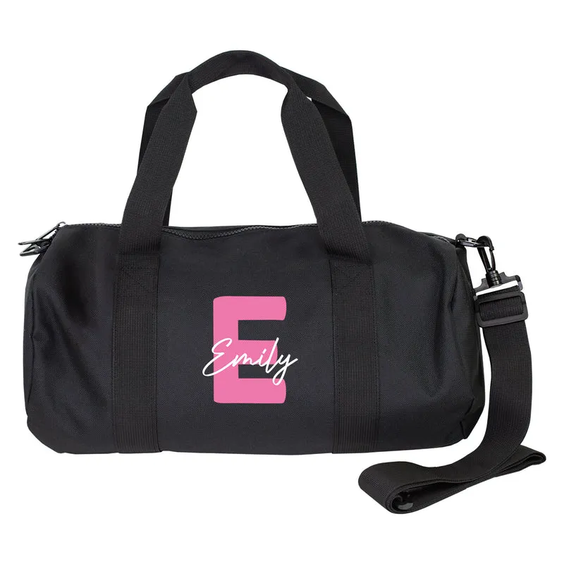 Sporttasche mit Name & Initiale personalisiert als Geschenk | Reisetasche für Freizeit & Sport
